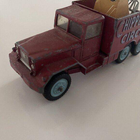Vintage Corgi Major Toys No 1121 Chipperfields Int Circus Crane Truck 6x6 Red - Picture 11 of 16